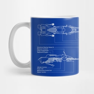 Imperial Hover Bike Blueprint Mug